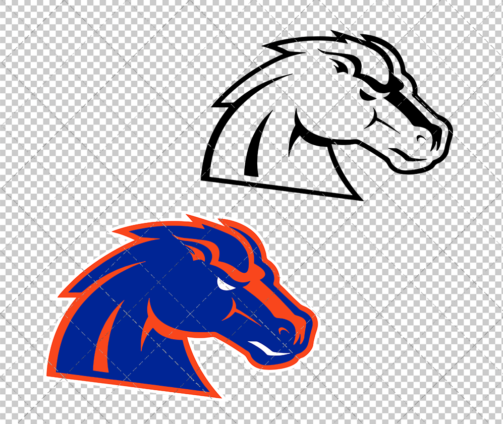 Boise State Broncos Secondary 2002 005, Svg, Dxf, Eps, Png