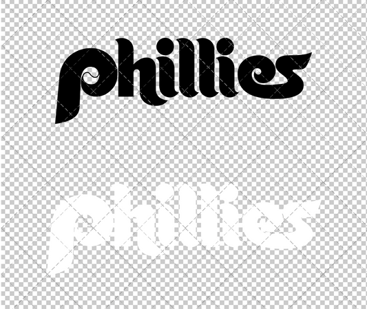 Philadelphia Phillies Wordmark 1970 002, Svg, Dxf, Eps, Png - SvgShopArt