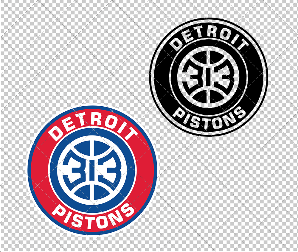 Detroit Pistons Circle 2020, Svg, Dxf, Eps, Png - SvgShopArt