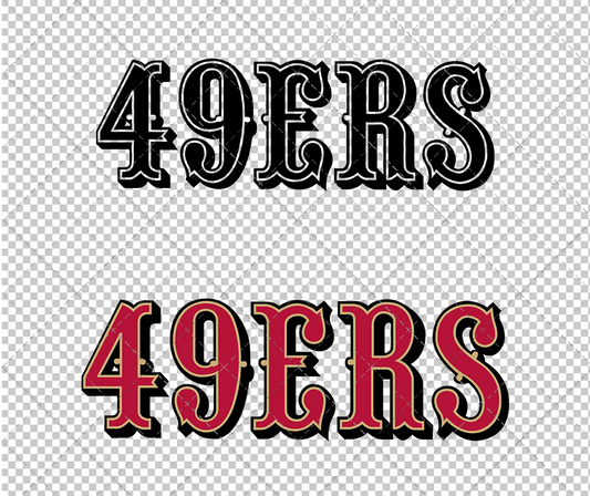 San Francisco 49ers Wordmark 2019, Svg, Dxf, Eps, Png - SvgShopArt