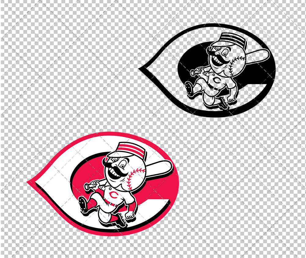 Cincinnati Reds Alternate 2007 002, Svg, Dxf, Eps, Png - SvgShopArt