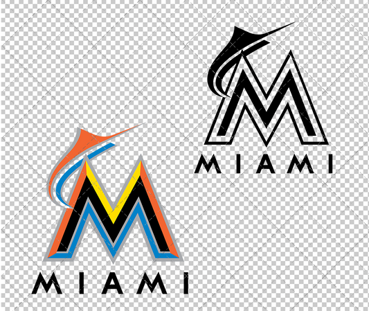 Miami Marlins 2012, Svg, Dxf, Eps, Png - SvgShopArt