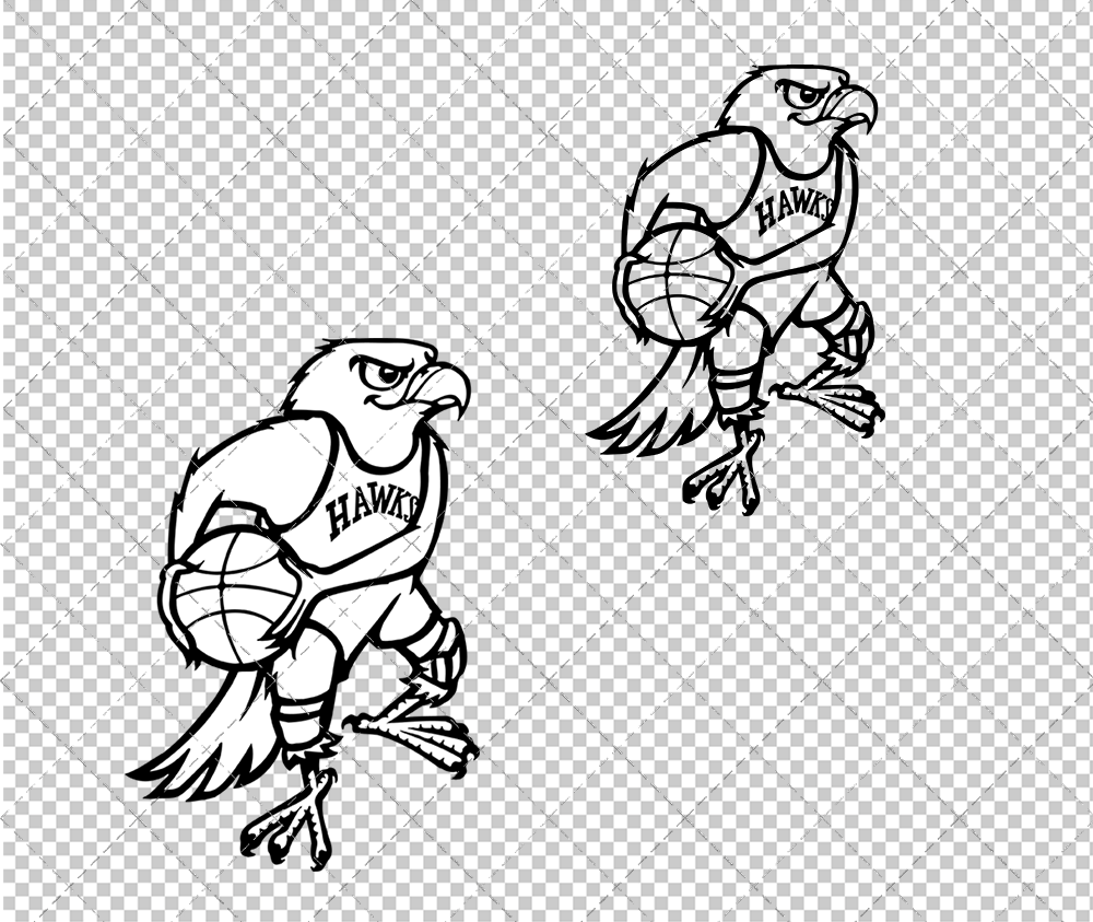 Atlanta Hawks 1968, Svg, Dxf, Eps, Png - SvgShopArt