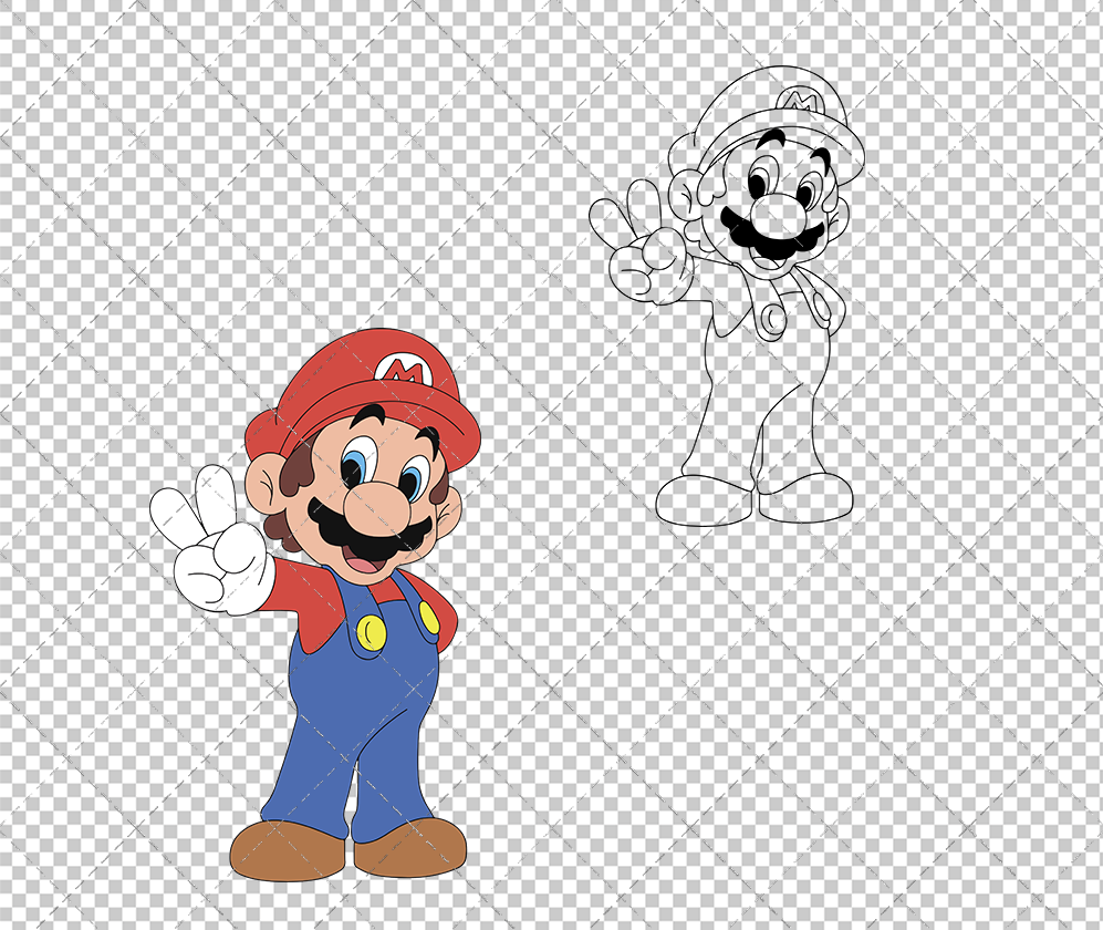 Super Mario Bros 003, Svg, Dxf, Eps, Png - SvgShopArt