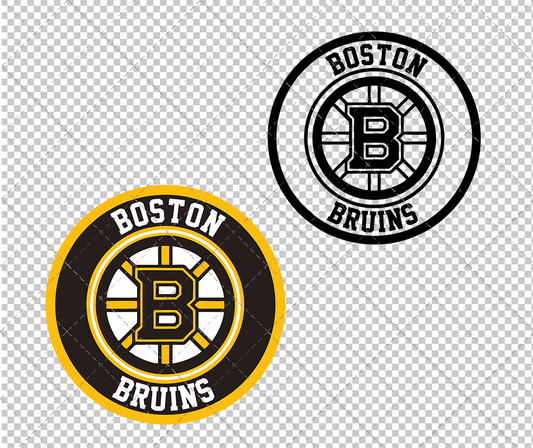 Boston Bruins Circle 2007, Svg, Dxf, Eps, Png - SvgShopArt