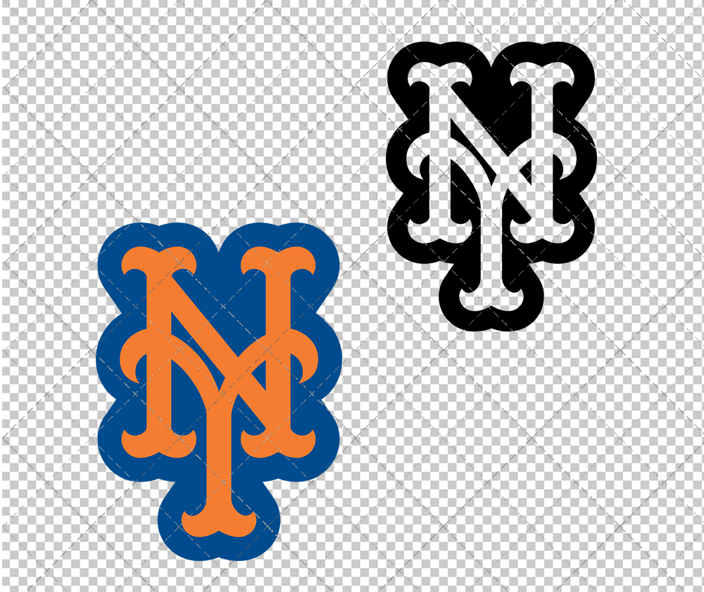 New York Mets Concept 1999 002, Svg, Dxf, Eps, Png - SvgShopArt