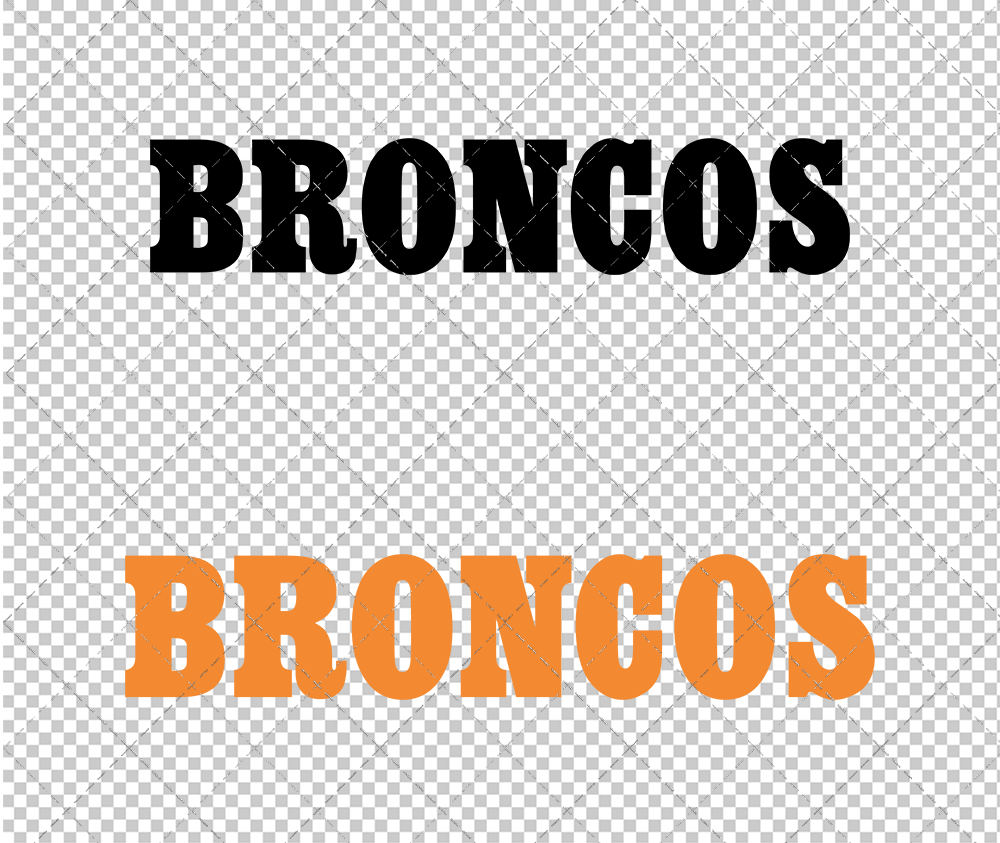 Denver Broncos Wordmark 1972 002, Svg, Dxf, Eps, Png - SvgShopArt