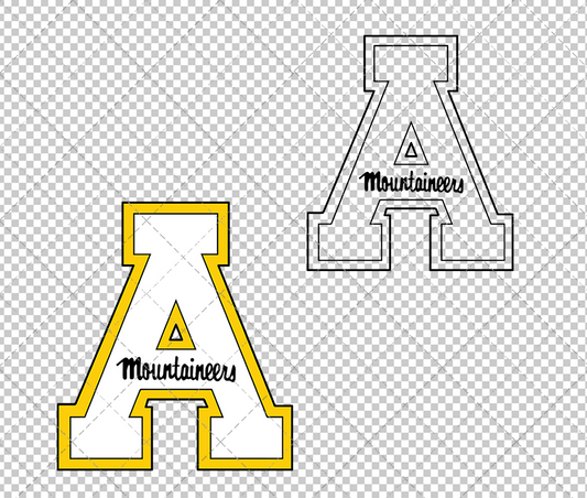 Appalachian State Mountaineers 2012, Svg, Dxf, Eps, Png - SvgShopArt