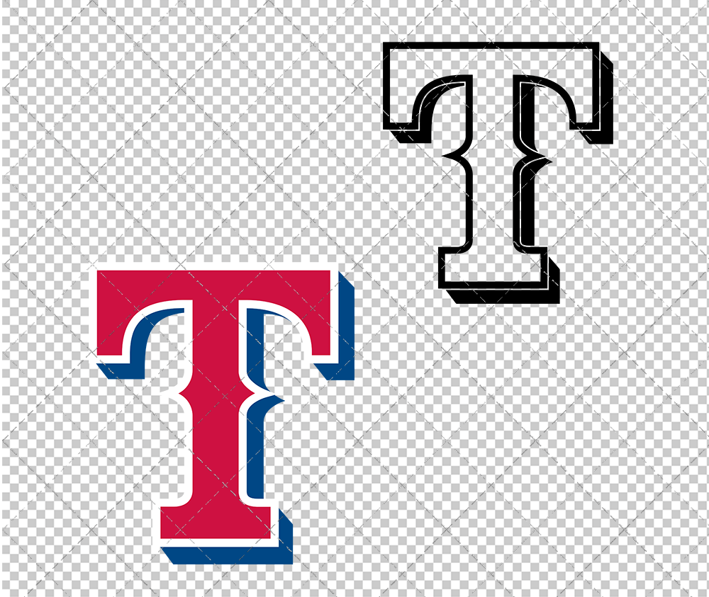 Texas Rangers Alternate 2003 002, Svg, Dxf, Eps, Png - SvgShopArt