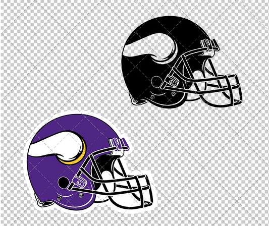 Minnesota Vikings Helmet 2013 002, Svg, Dxf, Eps, Png - SvgShopArt