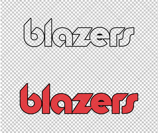 Portland Trail Blazers Jersey 1977, Svg, Dxf, Eps, Png - SvgShopArt