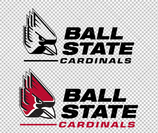 Ball State Cardinals Alternate 2015 002, Svg, Dxf, Eps, Png - SvgShopArt