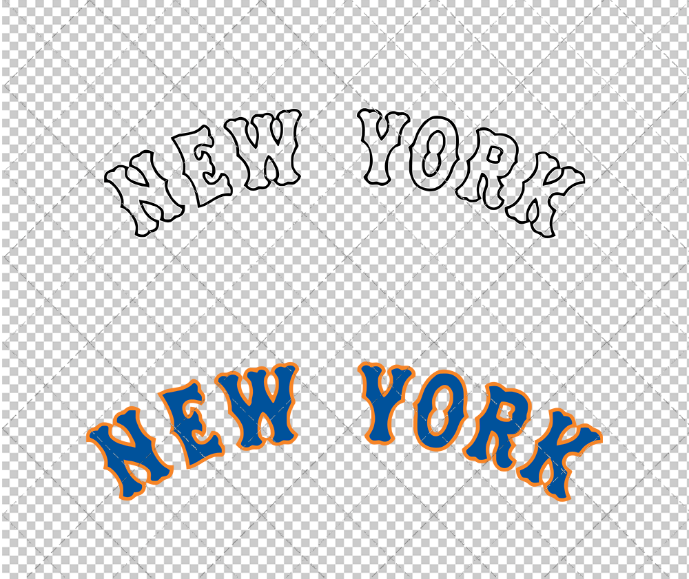 New York Mets Jersey 1962 002, Svg, Dxf, Eps, Png - SvgShopArt