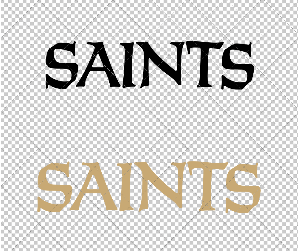 New Orleans Saints Wordmark 2002, Svg, Dxf, Eps, Png - SvgShopArt