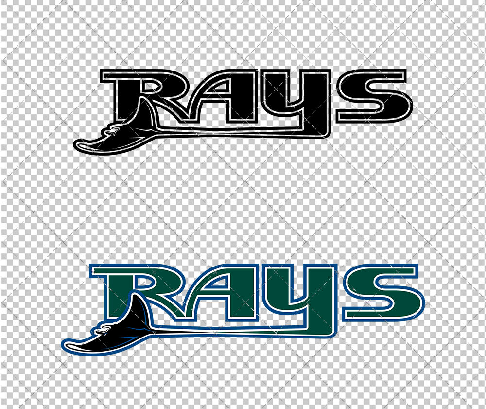 Tampa Bay Rays Wordmark 2001 002, Svg, Dxf, Eps, Png - SvgShopArt