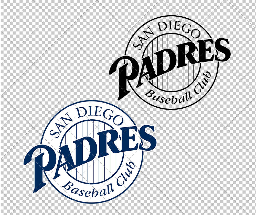 San Diego Padres Alternate 2000, Svg, Dxf, Eps, Png - SvgShopArt