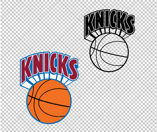 New York Knicks 1980, Svg, Dxf, Eps, Png - SvgShopArt