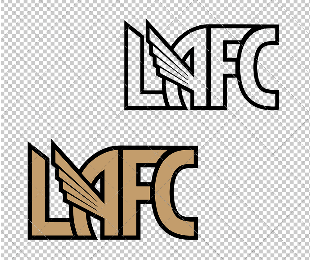 Los Angeles FC Alternate 2018, Svg, Dxf, Eps, Png - SvgShopArt