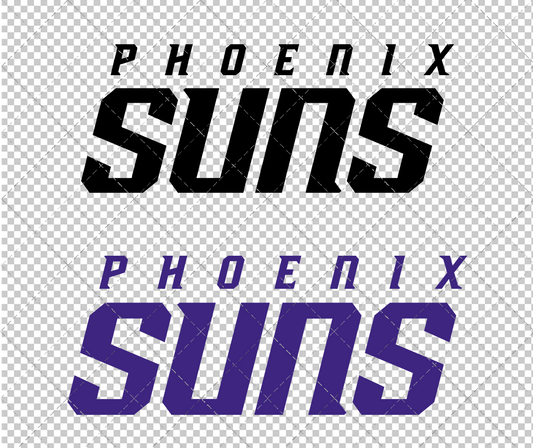 Phoenix Suns Wordmark 2000 002, Svg, Dxf, Eps, Png - SvgShopArt