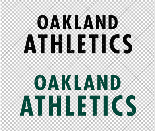 Oakland Athletics Wordmark 1993 002, Svg, Dxf, Eps, Png - SvgShopArt