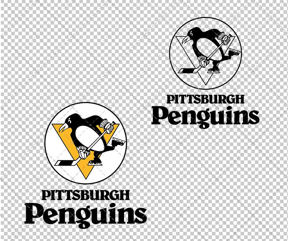 Pittsburgh Penguins Alternate 1981, Svg, Dxf, Eps, Png - SvgShopArt