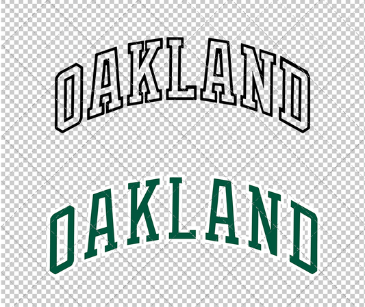 Oakland Athletics Jersey 1981 002, Svg, Dxf, Eps, Png - SvgShopArt