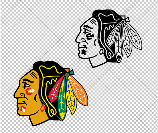 Chicago Blackhawks 1999, Svg, Dxf, Eps, Png - SvgShopArt