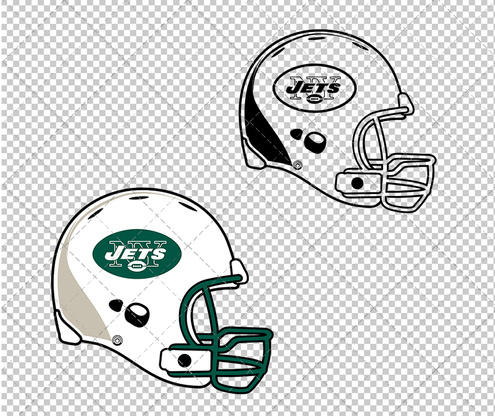 New York Jets Helmet 1998, Svg, Dxf, Eps, Png - SvgShopArt