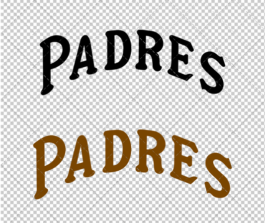 San Diego Padres Jersey 1972, Svg, Dxf, Eps, Png - SvgShopArt