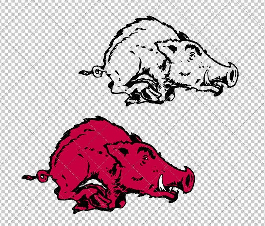 Arkansas Razorbacks 1955, Svg, Dxf, Eps, Png - SvgShopArt