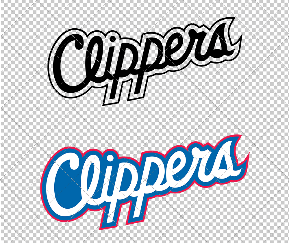 Los Angeles Clippers Wordmark 1989, Svg, Dxf, Eps, Png - SvgShopArt