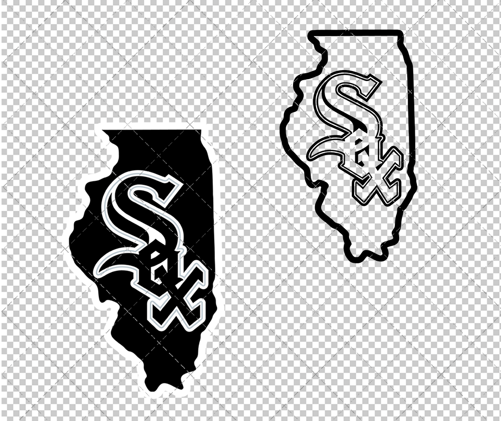 Chicago White Sox Concept 1990 002, Svg, Dxf, Eps, Png - SvgShopArt