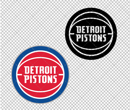 Detroit Pistons 2017, Svg, Dxf, Eps, Png - SvgShopArt