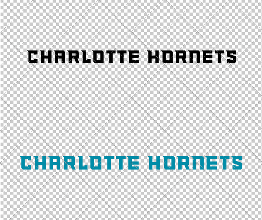 Charlotte Hornets Wordmark 2014 004, Svg, Dxf, Eps, Png - SvgShopArt