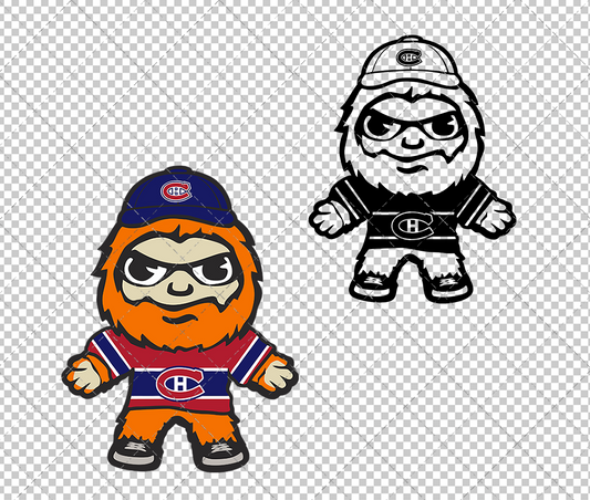 Montreal Canadiens Mascot Youppi! 002, Svg, Dxf, Eps, Png - SvgShopArt