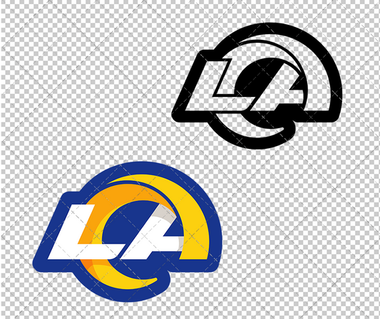 Los Angeles Rams Concept 2020 002, Svg, Dxf, Eps, Png - SvgShopArt