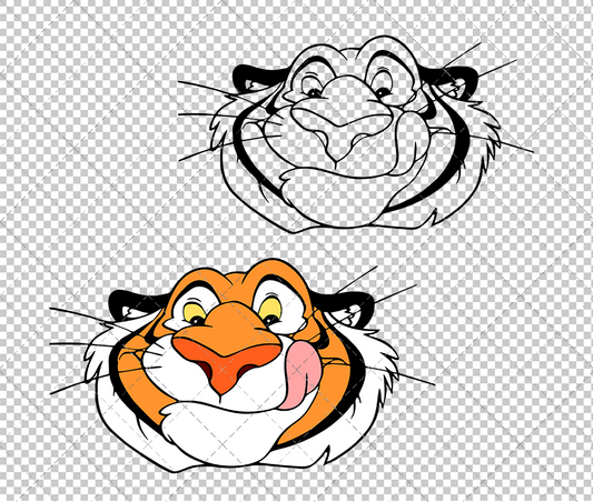 Rajah the Tiger - Aladdin, Svg, Dxf, Eps, Png - SvgShopArt