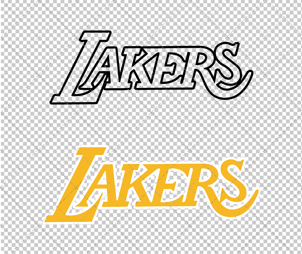 Los Angeles Lakers Jersey 1965 002, Svg, Dxf, Eps, Png - SvgShopArt