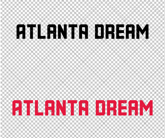 Atlanta Dream Wordmark 2022, Svg, Dxf, Eps, Png - SvgShopArt