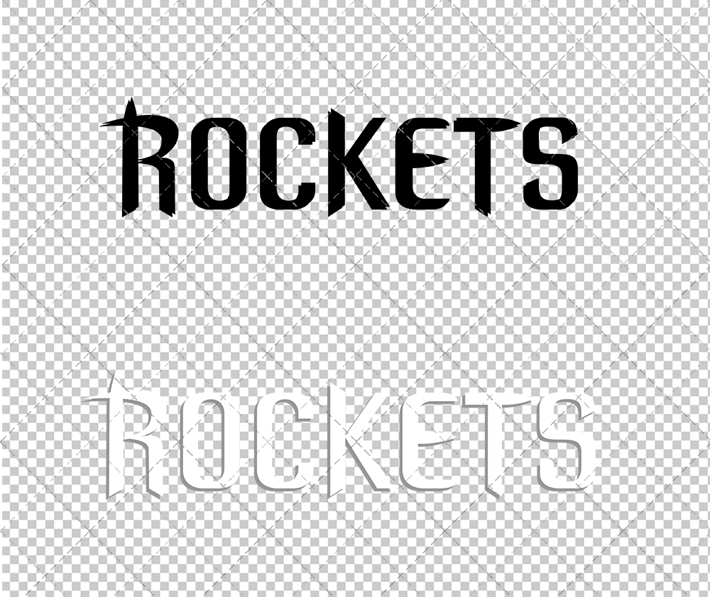 Houston Rockets Jersey 2003 002, Svg, Dxf, Eps, Png - SvgShopArt