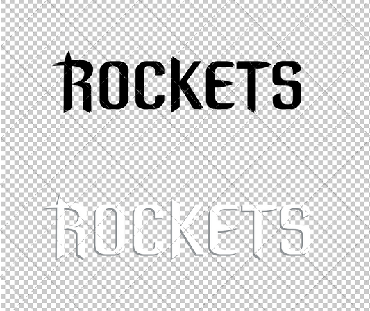 Houston Rockets Jersey 2003 002, Svg, Dxf, Eps, Png - SvgShopArt
