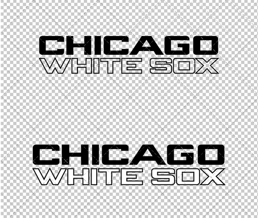 Chicago White Sox Wordmark 1991, Svg, Dxf, Eps, Png - SvgShopArt