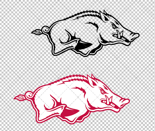 Arkansas Razorbacks Alternate 2001 002, Svg, Dxf, Eps, Png - SvgShopArt