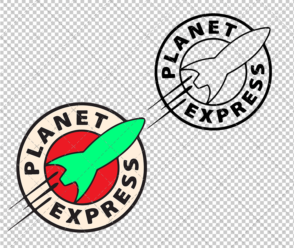 Planet Express - Futurama, Svg, Dxf, Eps, Png - SvgShopArt