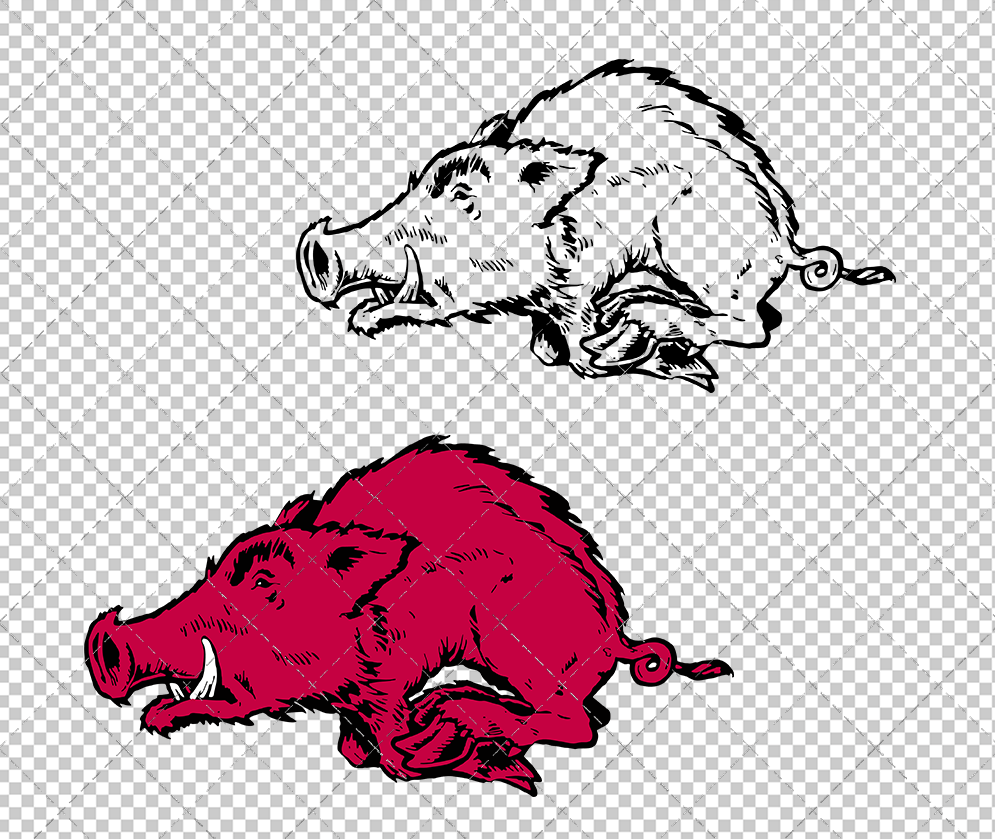 Arkansas Razorbacks Alternate 1964, Svg, Dxf, Eps, Png - SvgShopArt