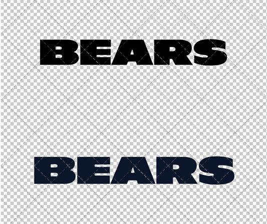 Chicago Bears Wordmark 2012 002, Svg, Dxf, Eps, Png - SvgShopArt