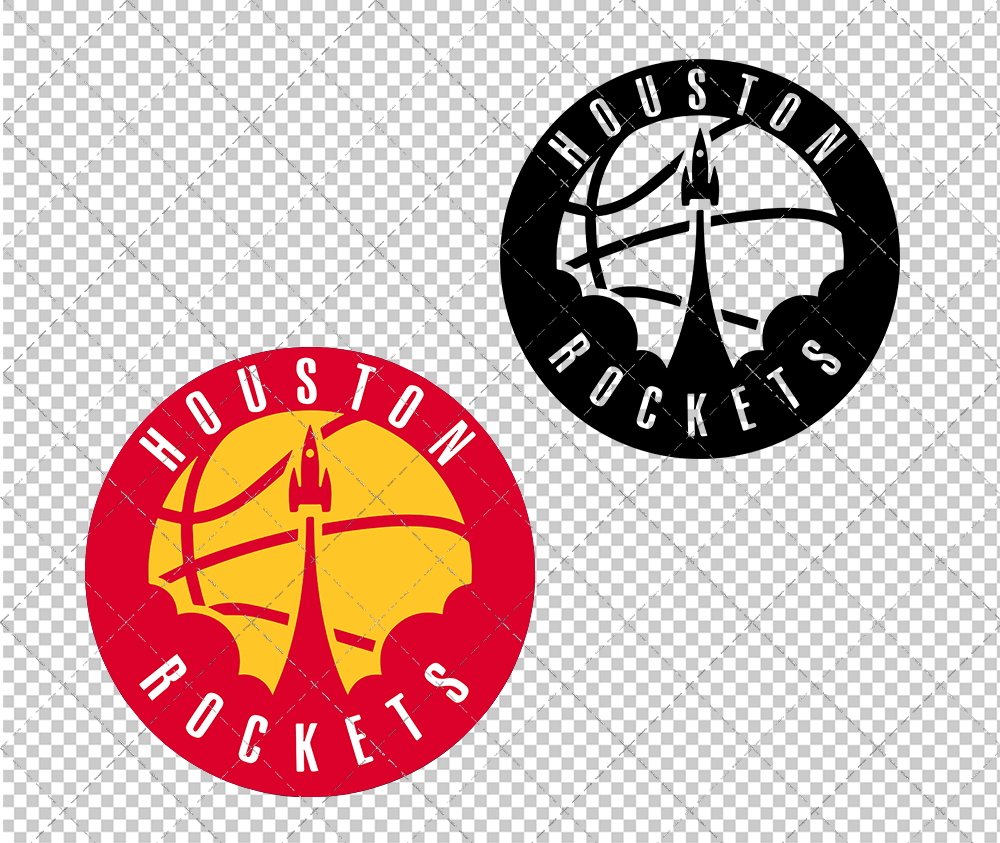 Houston Rockets Circle 2019 003, Svg, Dxf, Eps, Png - SvgShopArt