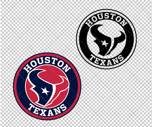 Houston Texans Circle 2002 002, Svg, Dxf, Eps, Png - SvgShopArt