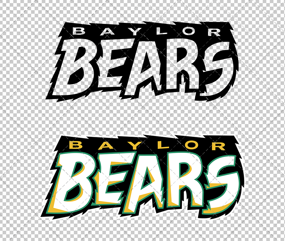 Baylor Bears Wordmark 1997 002, Svg, Dxf, Eps, Png - SvgShopArt