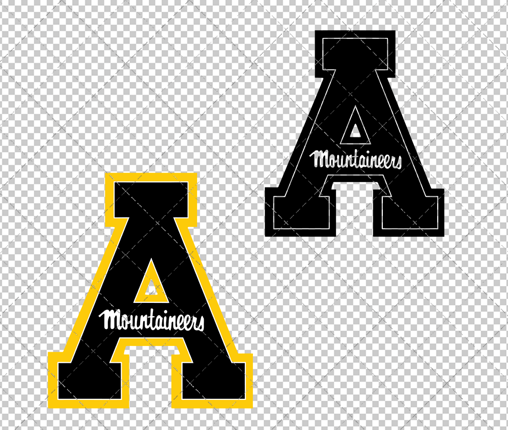 Appalachian State Mountaineers Alternate 2012, Svg, Dxf, Eps, Png - SvgShopArt